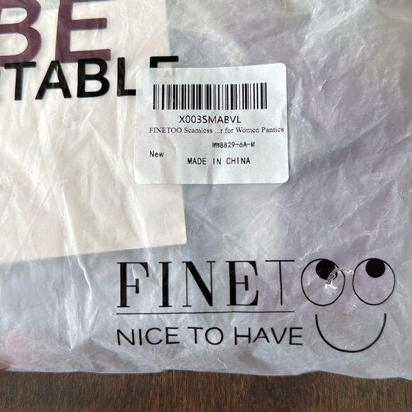 New FINETOO Seamless Panties 6 Pack No Lines With lace Cut Out - Picture 10 of 12